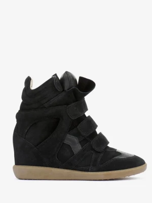 Svarta Isabel Marant wedge boots - Isabel marant skor, använda men fortfarande fint skick! Skriv för fler bilder ☺️