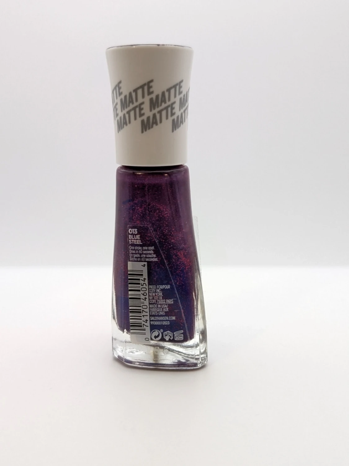 Lila glitter nagellack Sally Hansen nästan full - 2