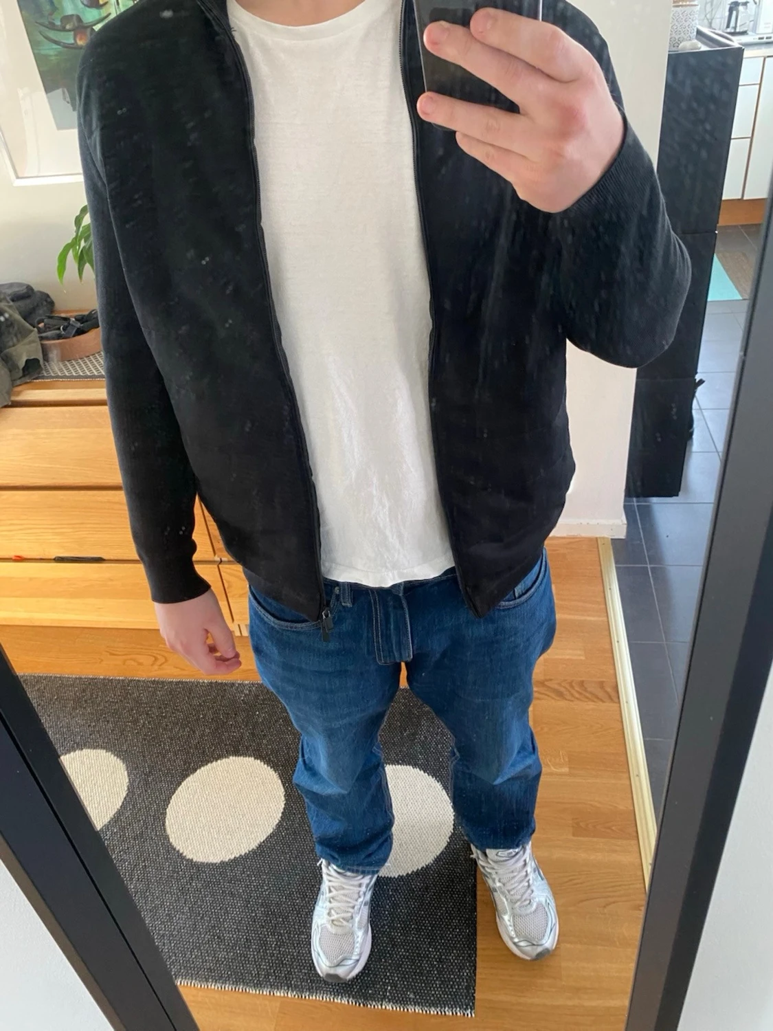 Svart cardiganjacka från massimodutti - 1