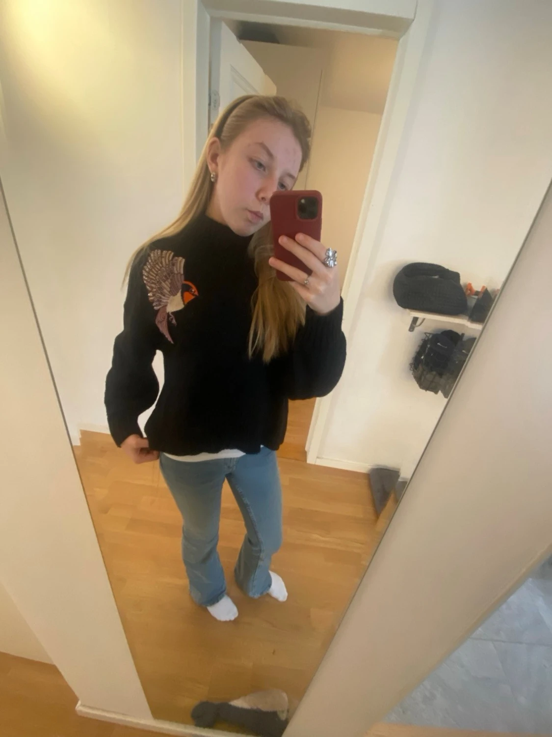 Stickad tröja