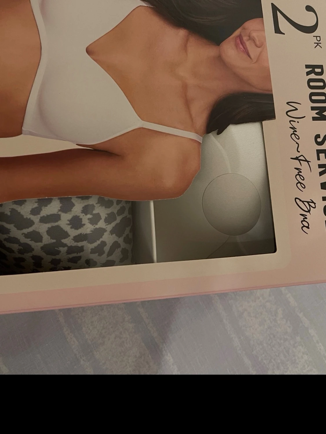 2-pack vita och leopardmönstrade bhar