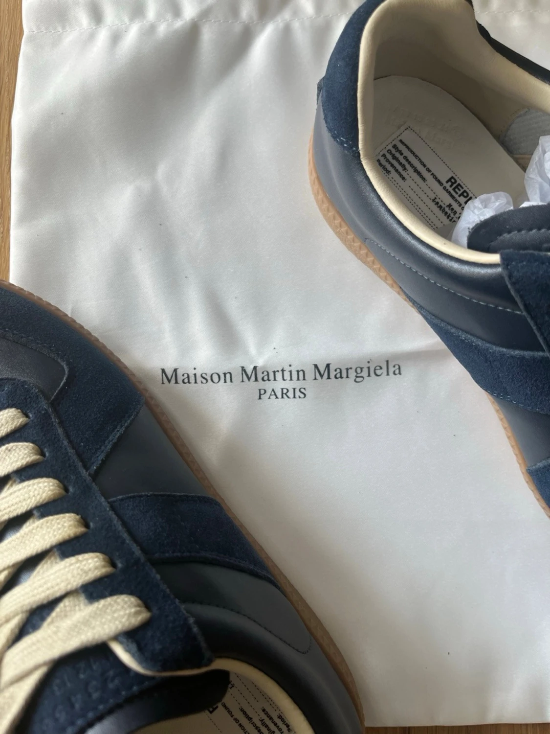 Maison Margiela blå sneakers - 1