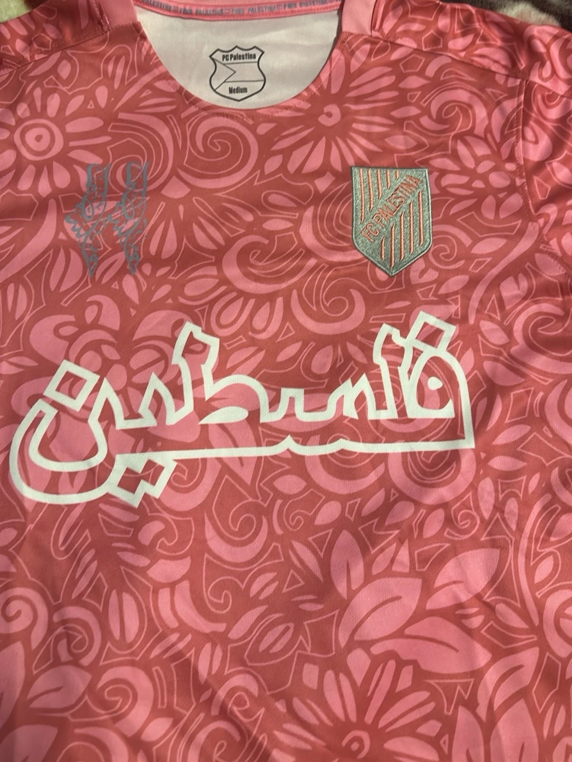 Rosa fotbollströja Palestina M - 1