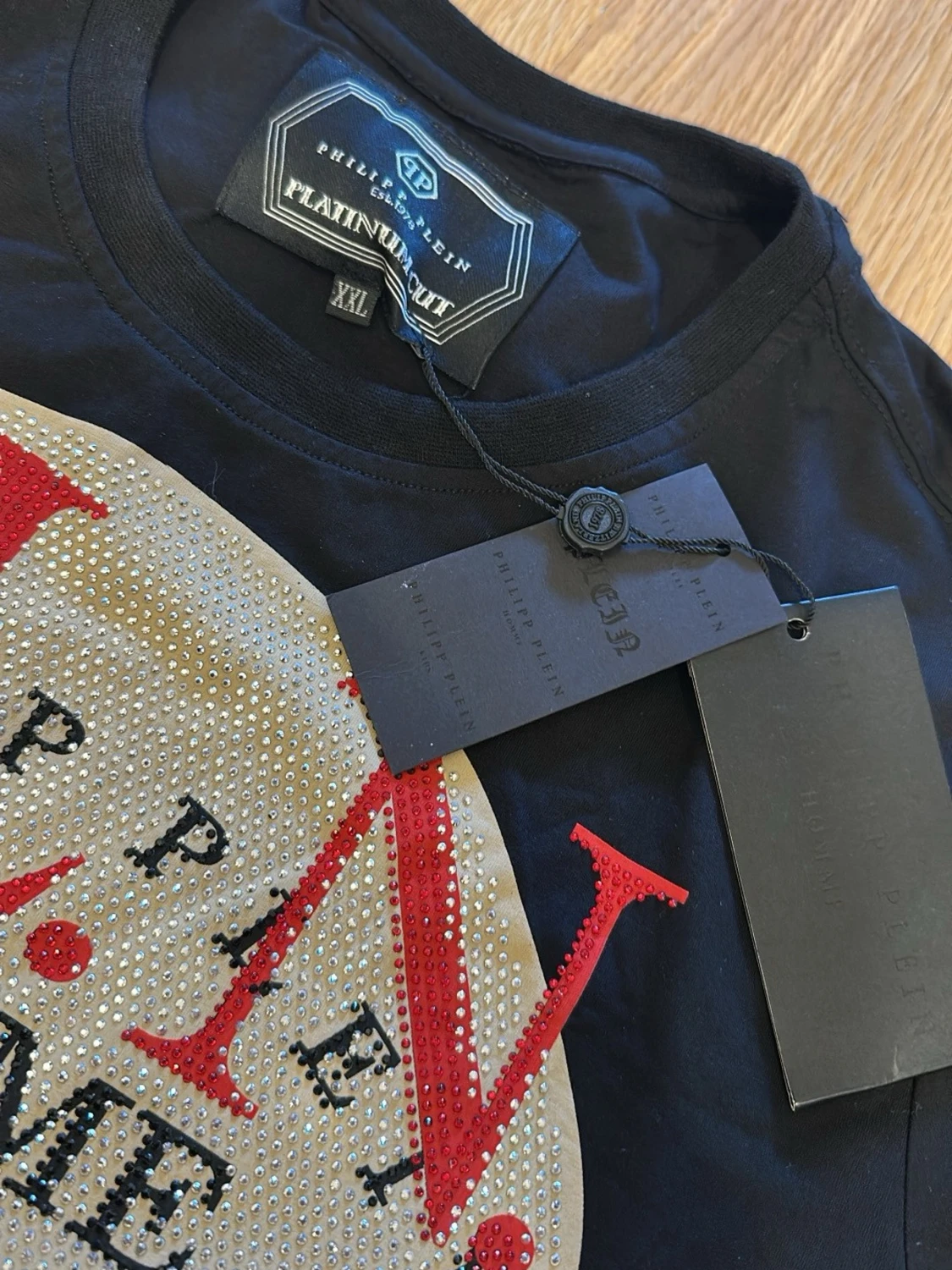 Philipp Plein svart t-shirt med dödskalle - 2