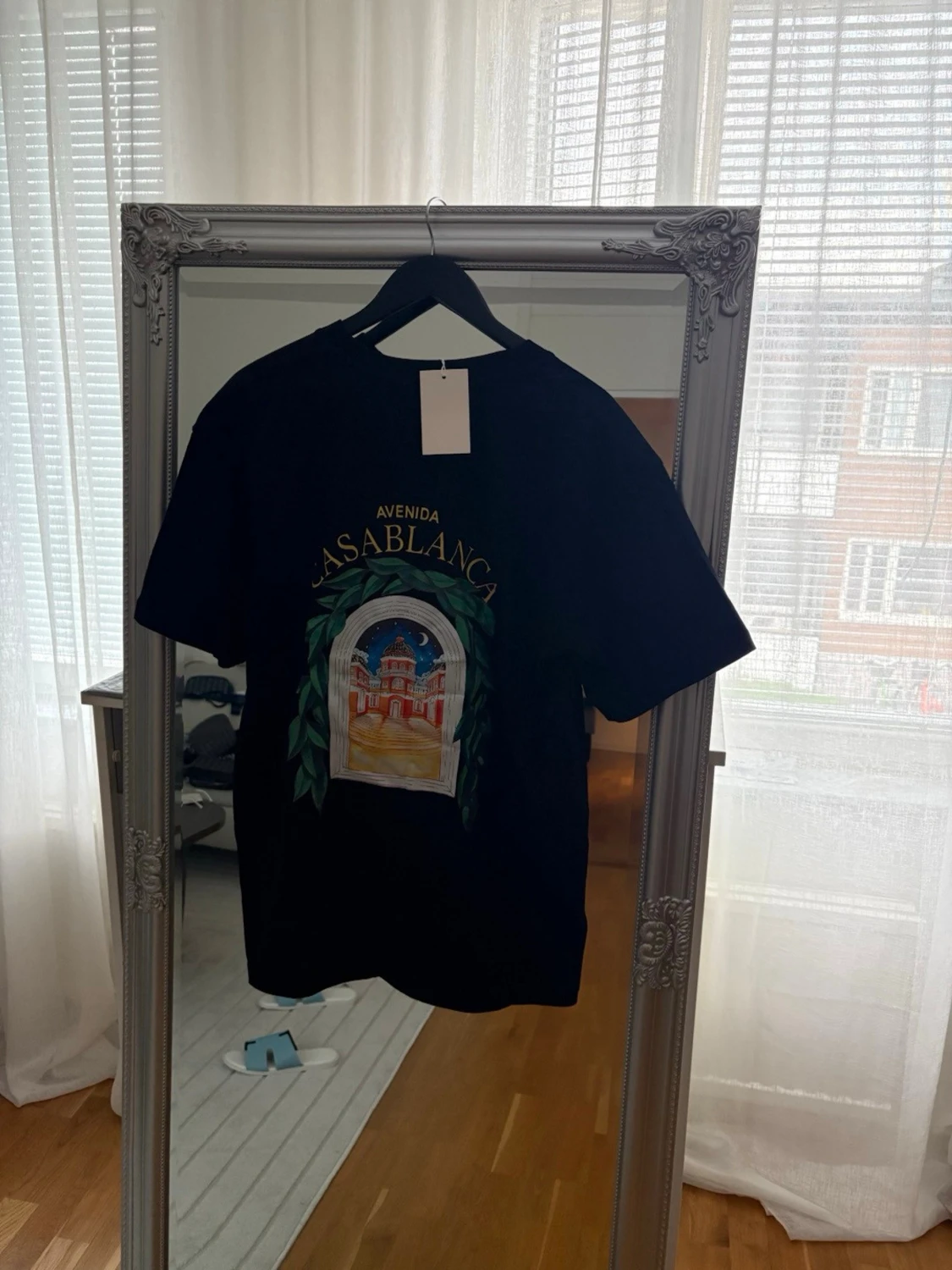 Svart Casablanca t-shirt med tryck - 1