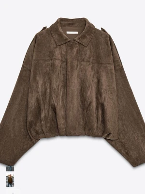 Mockajacka Zara - Supersnygg och populär mockajacka i brunt från Zara😍Endast använd 1 gång så precis som ny! Nypris 699kr💕Storlek S