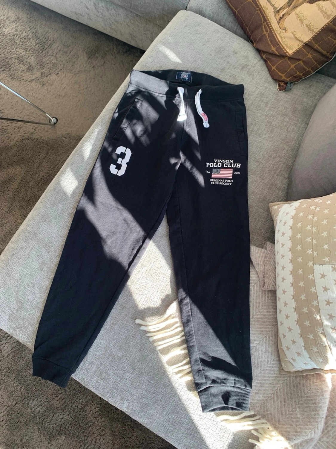 Svarta mjukisbyxor Vinson Polo Club - 1