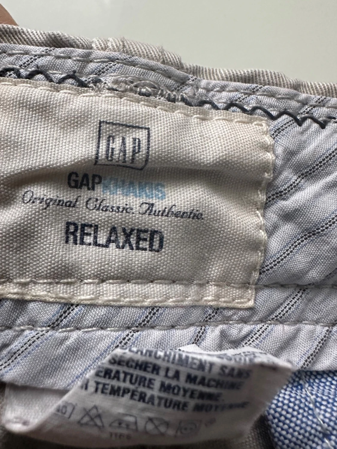 Beige GAP bomullsshorts med fickor, storlek S - 4