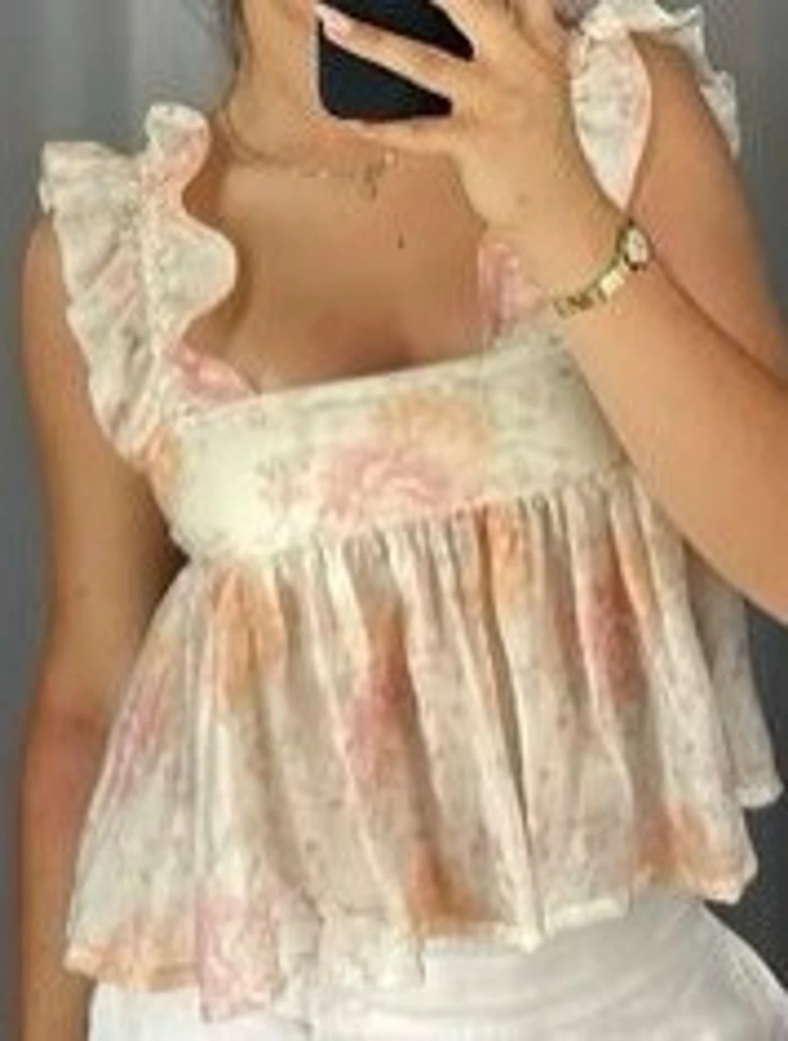 Blommig volangblus - 2