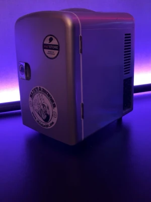 Grått mini kylskåp  - Säljer nu mitt mini kylskåp för att jag aldrig använder det, fullt fungerande 