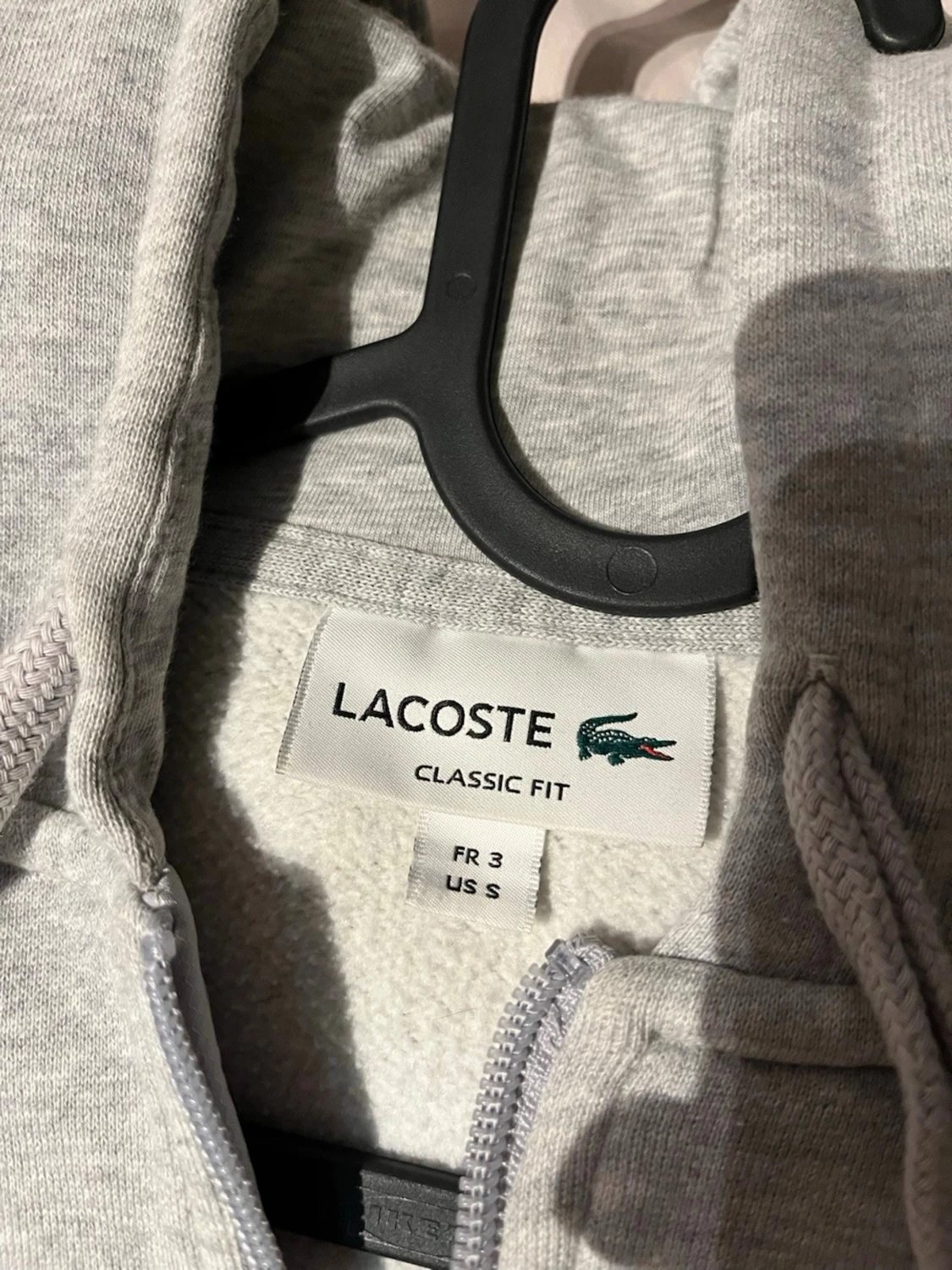 Grå zip-hoodie från Lacoste - 2