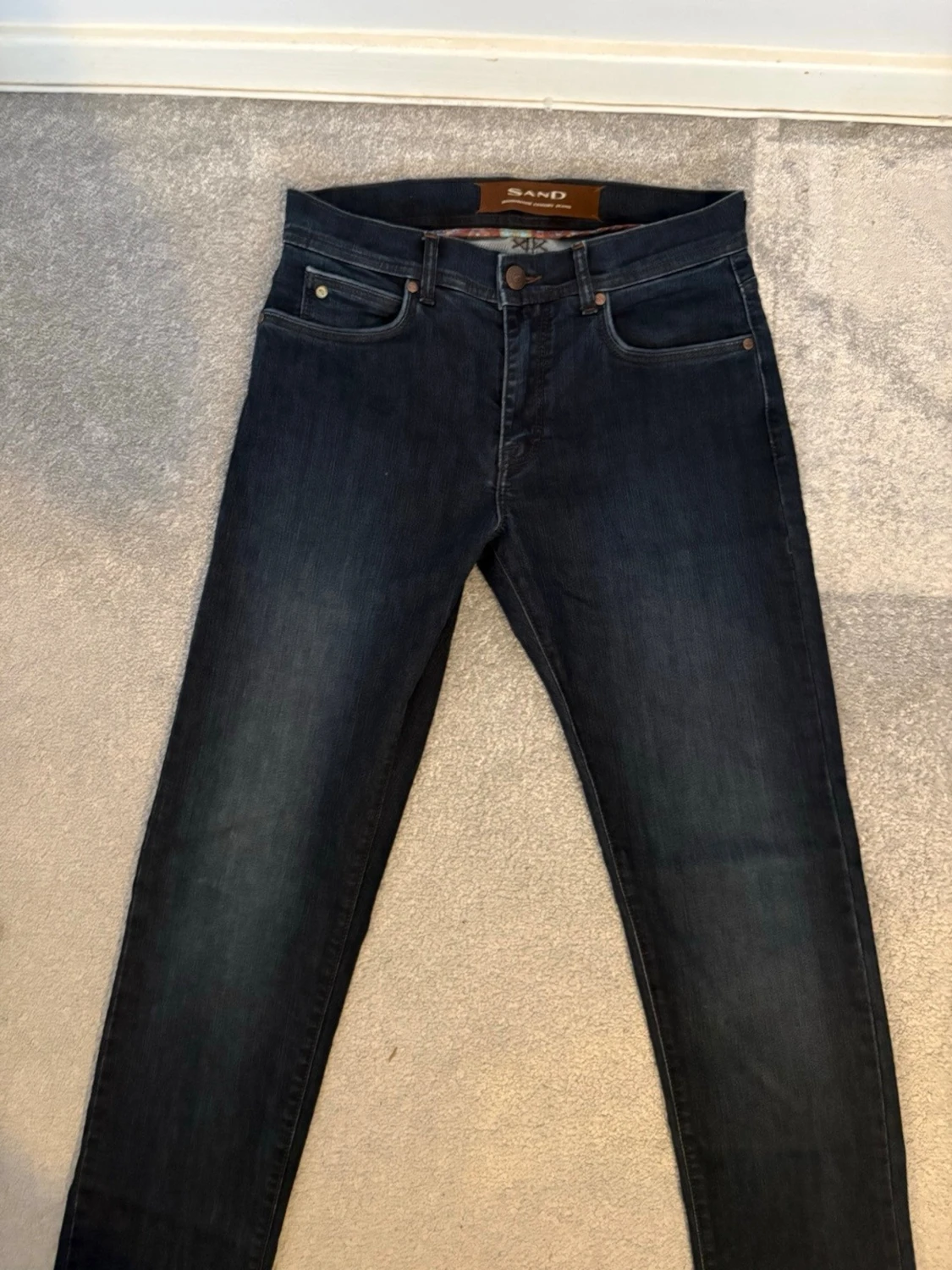 Mörkblå jeans från Sand - 2