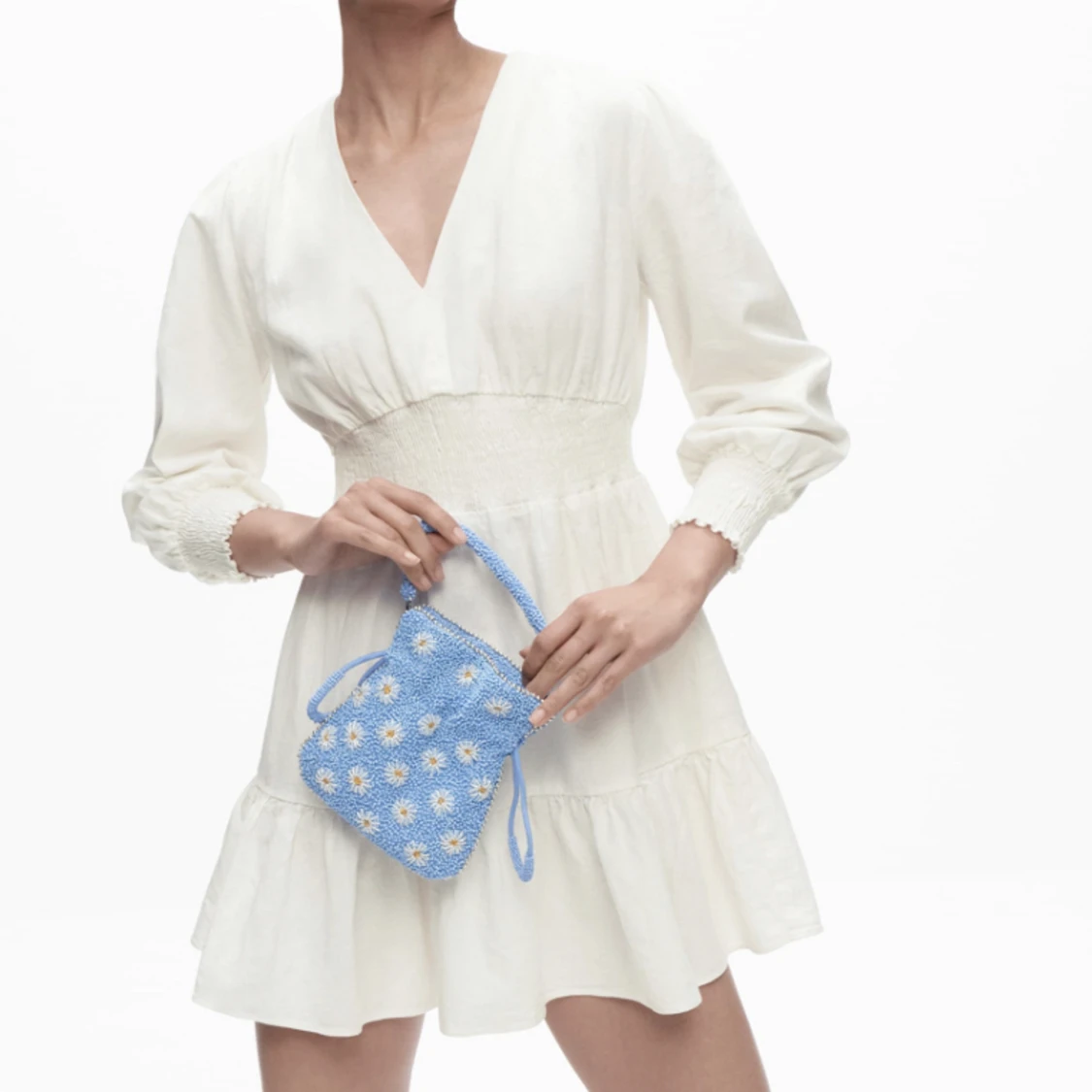 Vit klänning ifrån Zara - 1