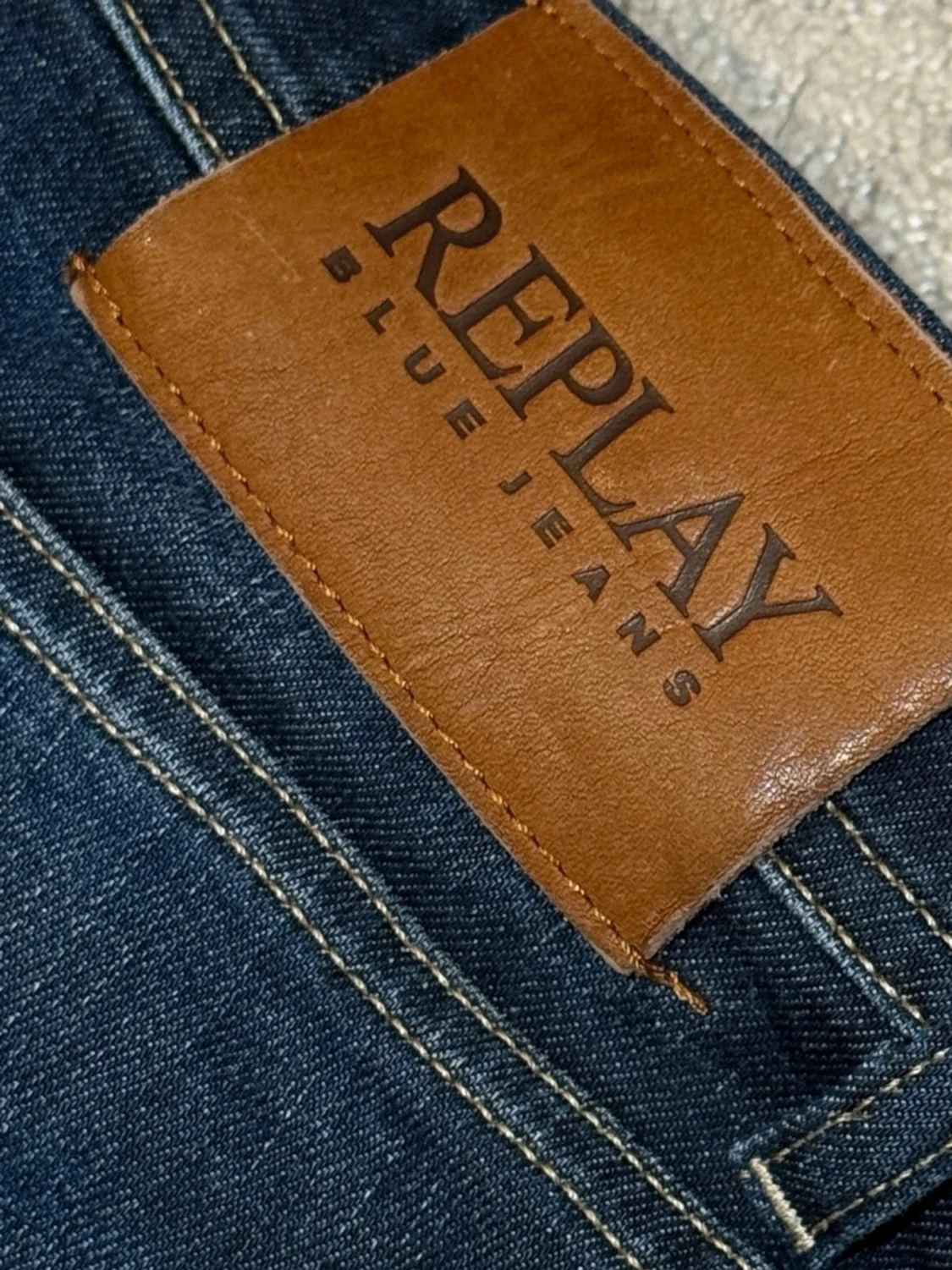 Mörkblå jeans från Replay GROVER - 3