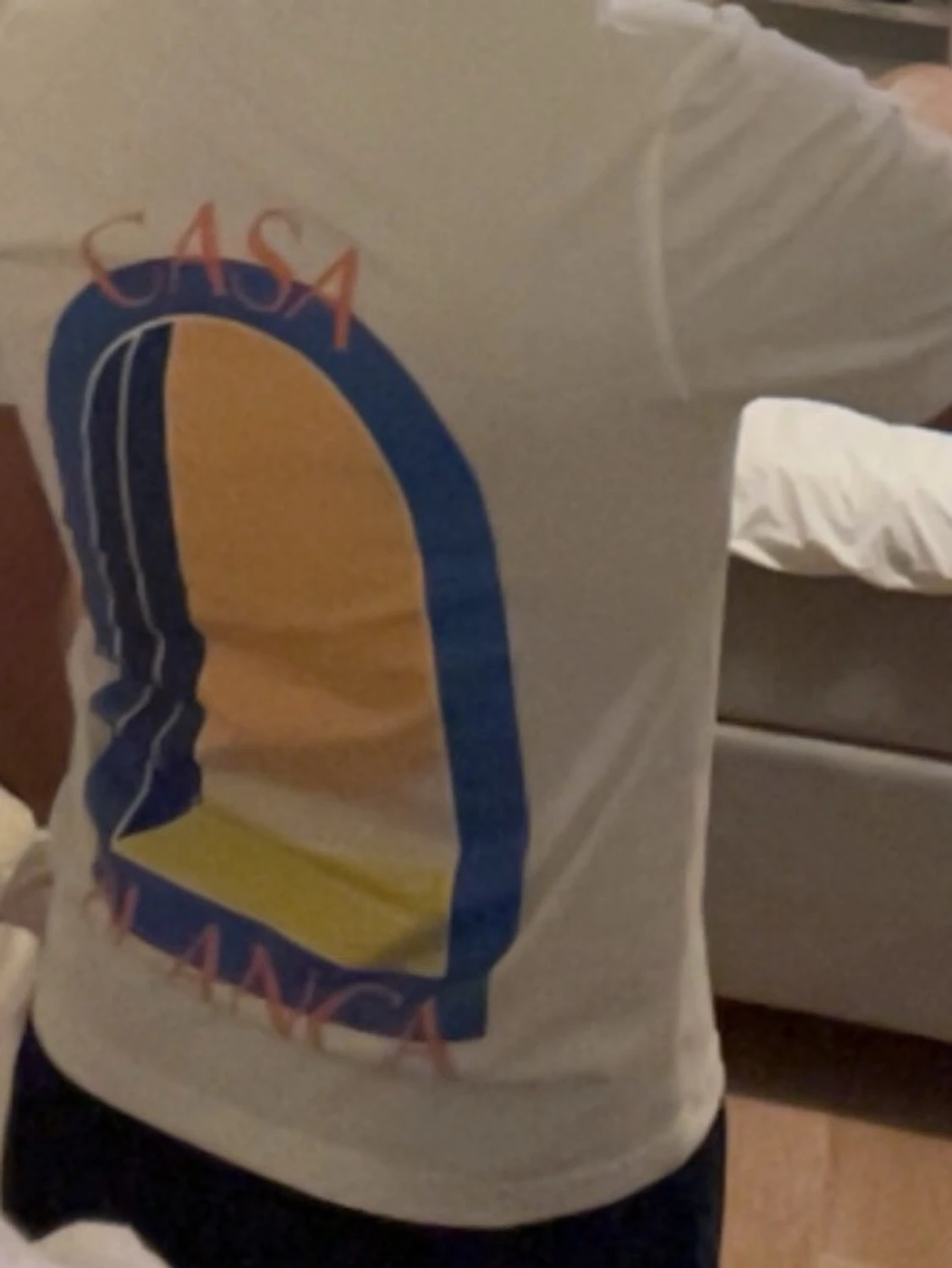 Vit t-shirt från Casablanca med tryck - 1
