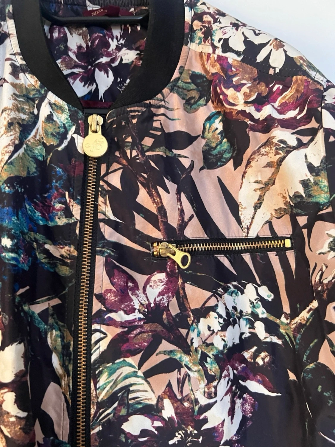 Blommig bomberjacka  - 2
