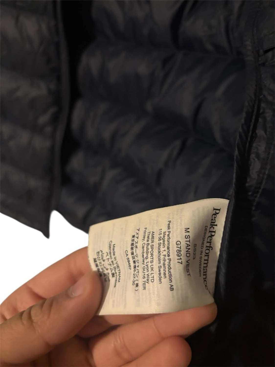 Svart dunväst Peak Performance - 4