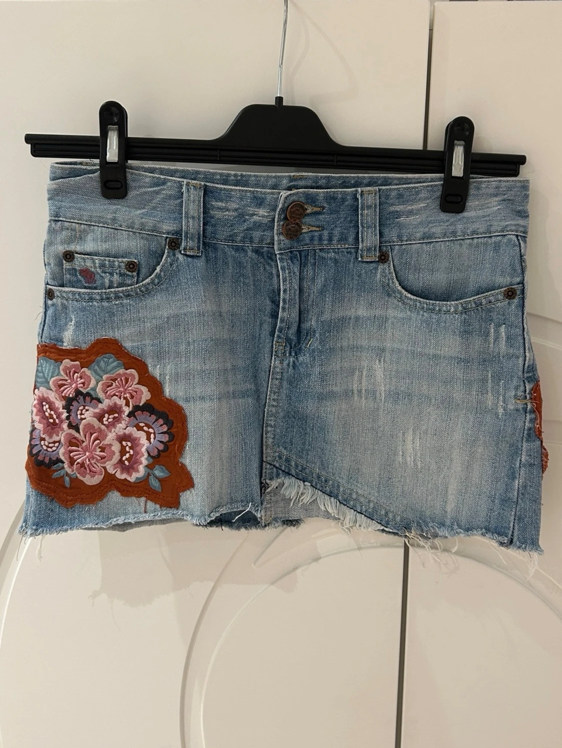 Abercrombie & fitch lågmidjad jeanskjol - 2