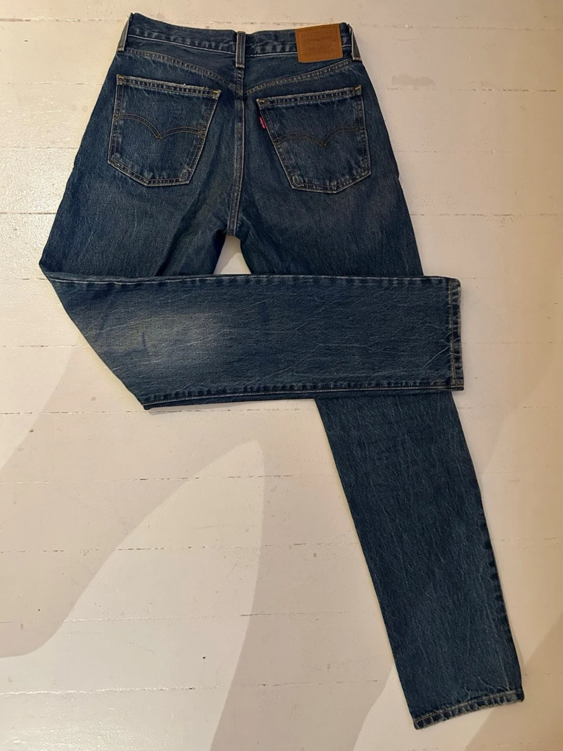 Mörkblå Levi’s Middy Straight jeans - 2