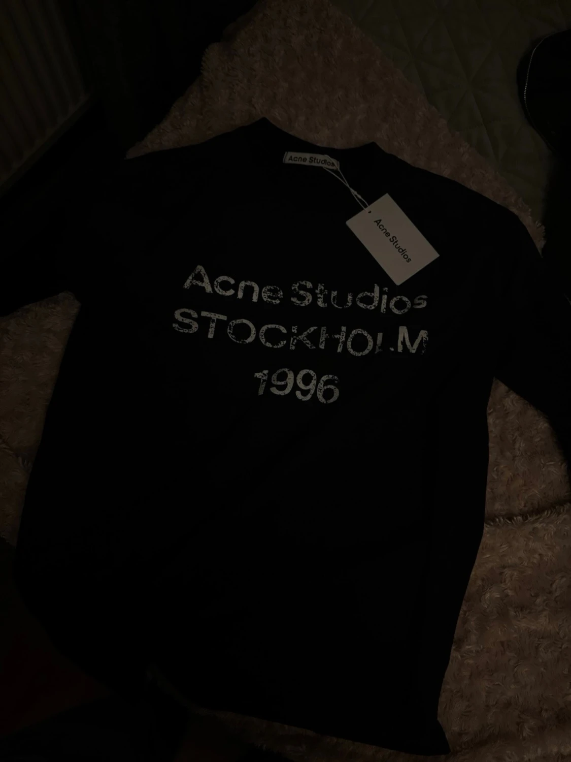 Svart Acne Studios t-shirt med tryck - 1