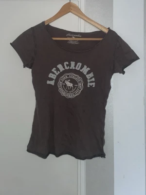 Brun Abercrombie t-shirt med tryck - Säljer en brun t-shirt från Abercrombie