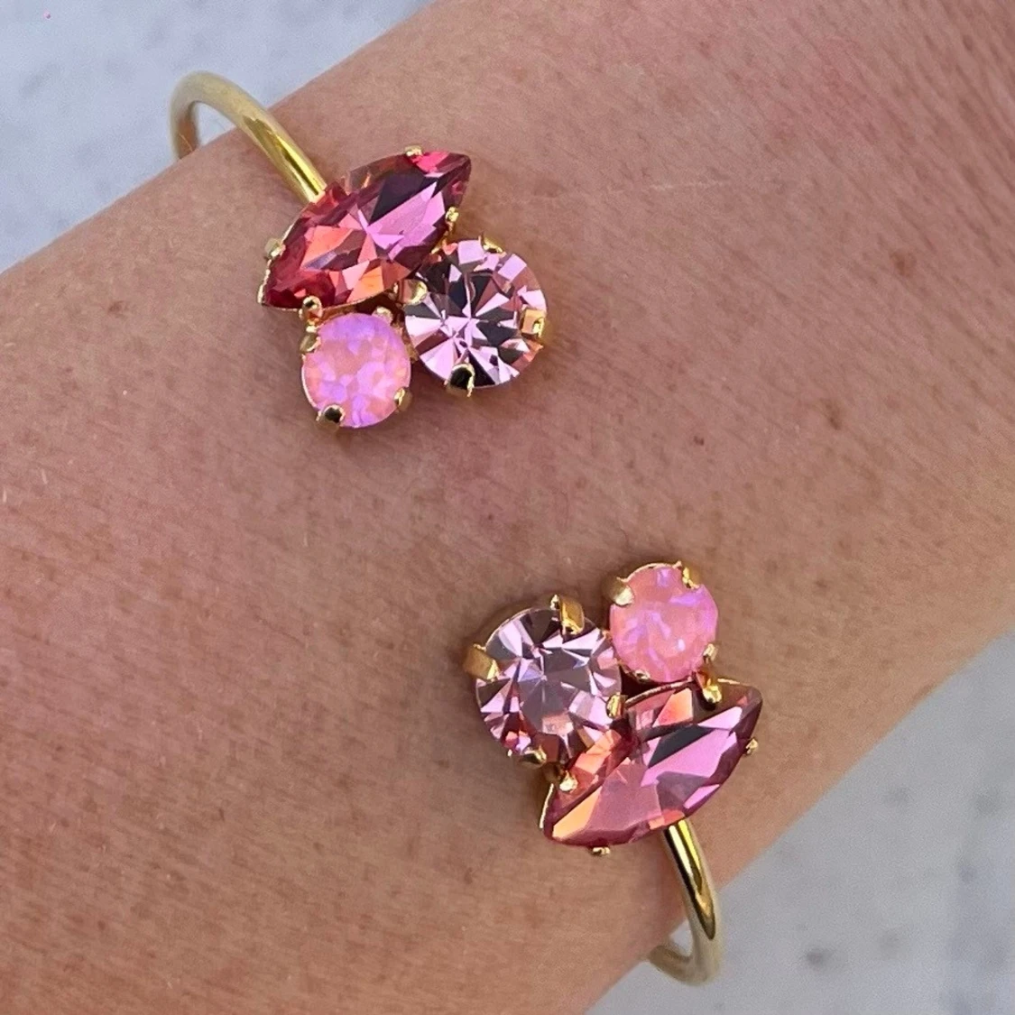 Armband Bangle Mixed sized Rosa