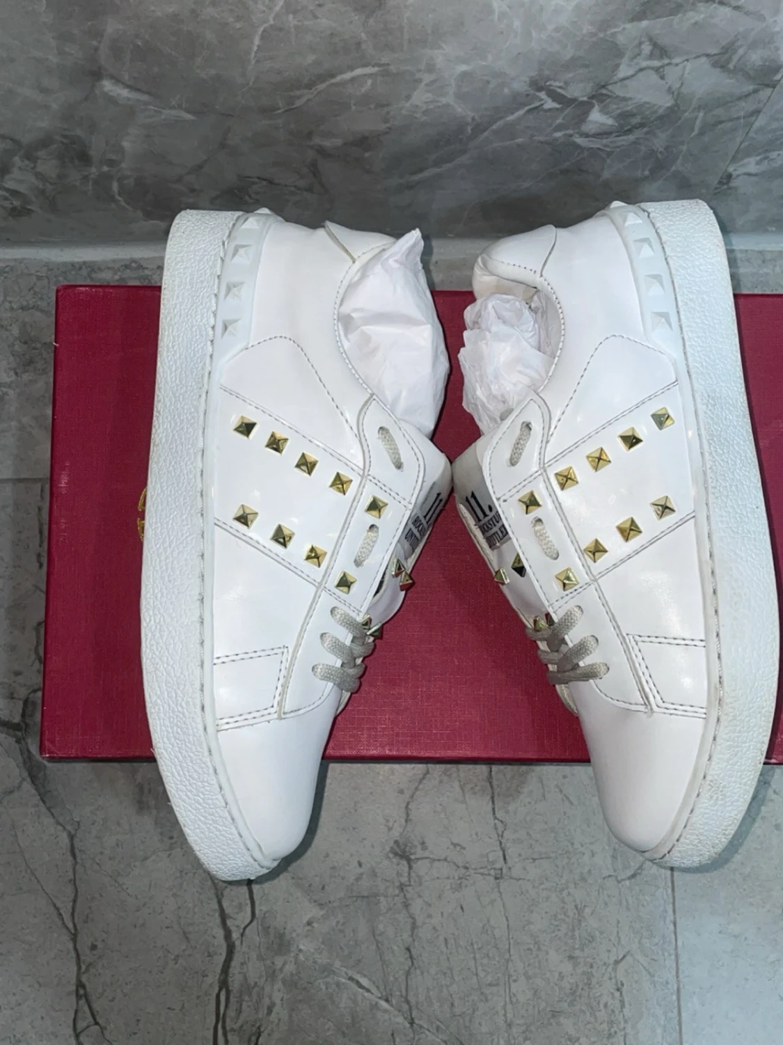 Valentino Rockstud vita sneakers - 3