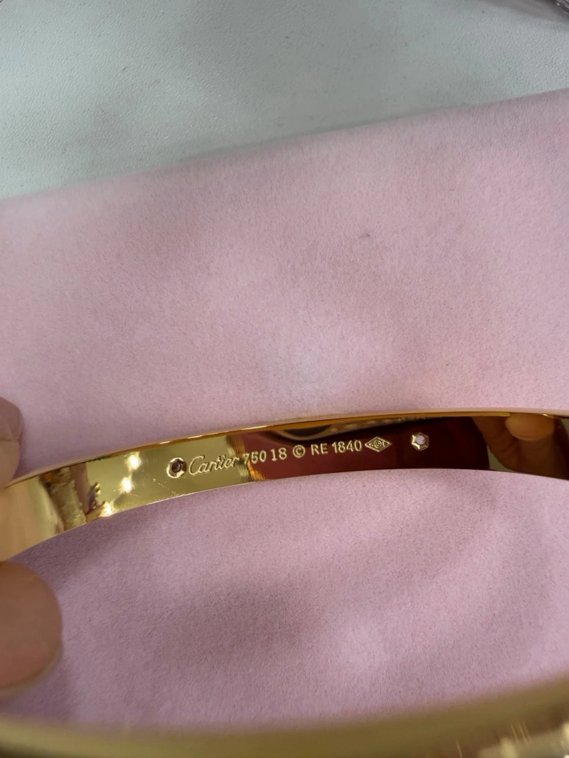 18k guldpläterat armband - 1