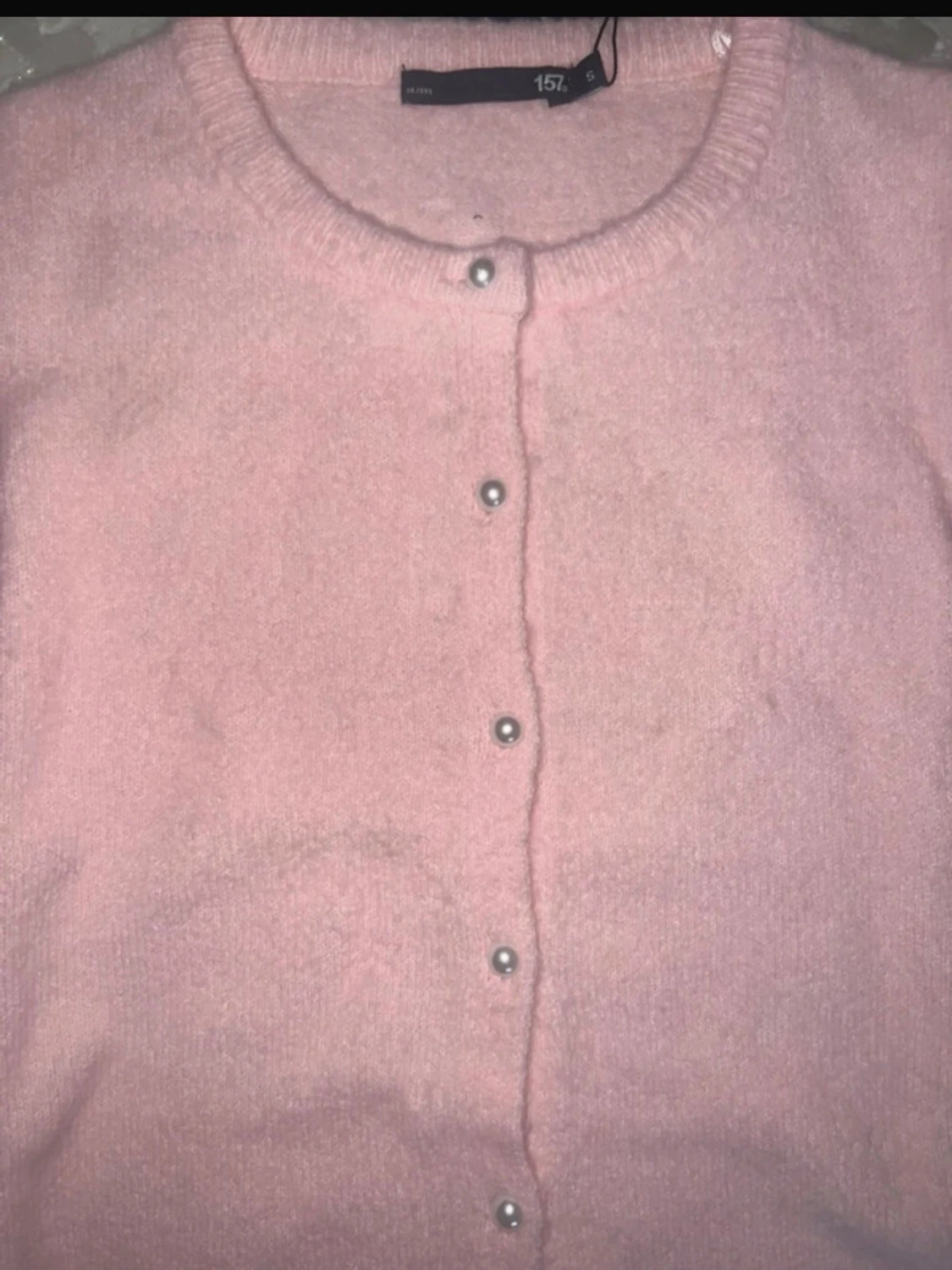 Rosa kofta med pärlknappar 157 - 1