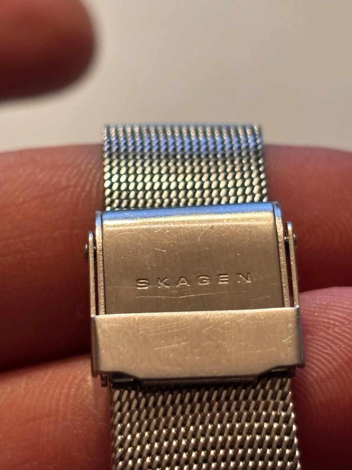 Skagen silverfärgad meshklocka - 3