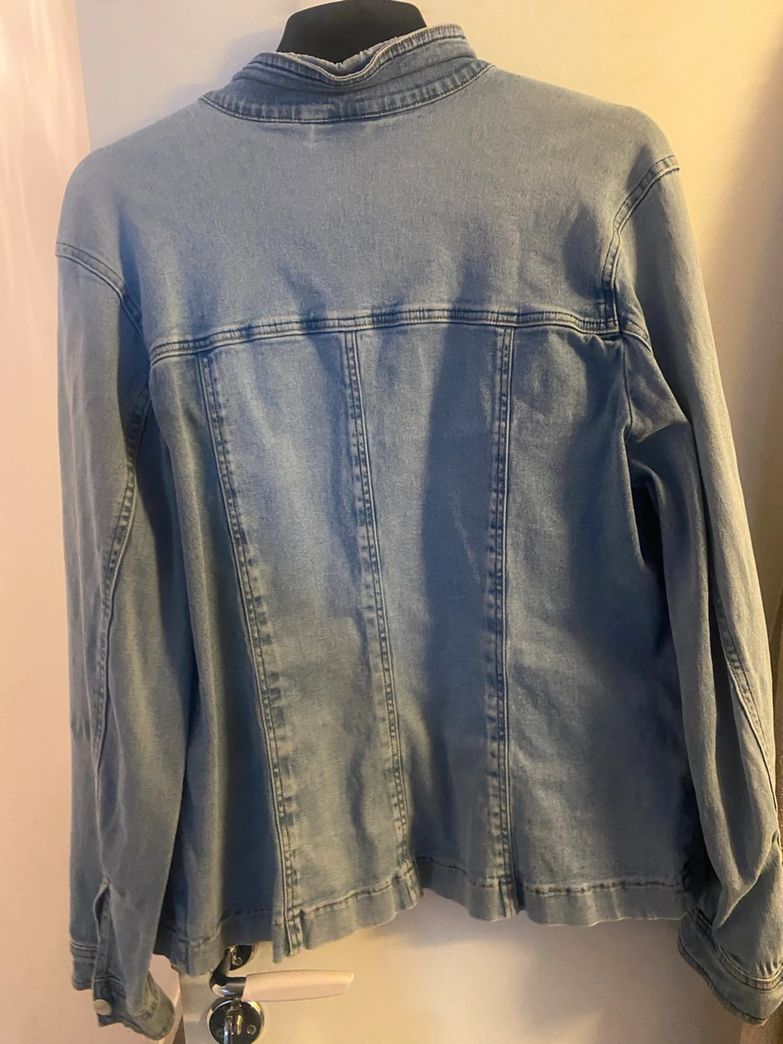 Ljusblå jeansjacka  - 4