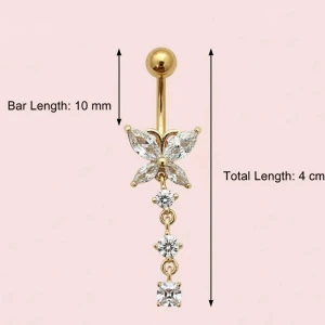 ✨ NY! Högkvalitativ navelpiercing med hänge (Kirurgiskt stål 316L)  - ✨ NYTT oanvänt smycke i kirurgiskt stål! 🌸 Hållbart & Rostfritt: Slitstarkt 316L-stål som inte oxiderar eller rostar av fukt. 🌸 Säkert: Industristandard, skonsamt för läkta piercingar.  🛍️ 30 % BUNDLE-RABATT! Köp fler artiklar från min shop och få 30 % på allt! ✨ 📦 Frakt: Endast spårbart via Plick SafePay för vår trygghet.