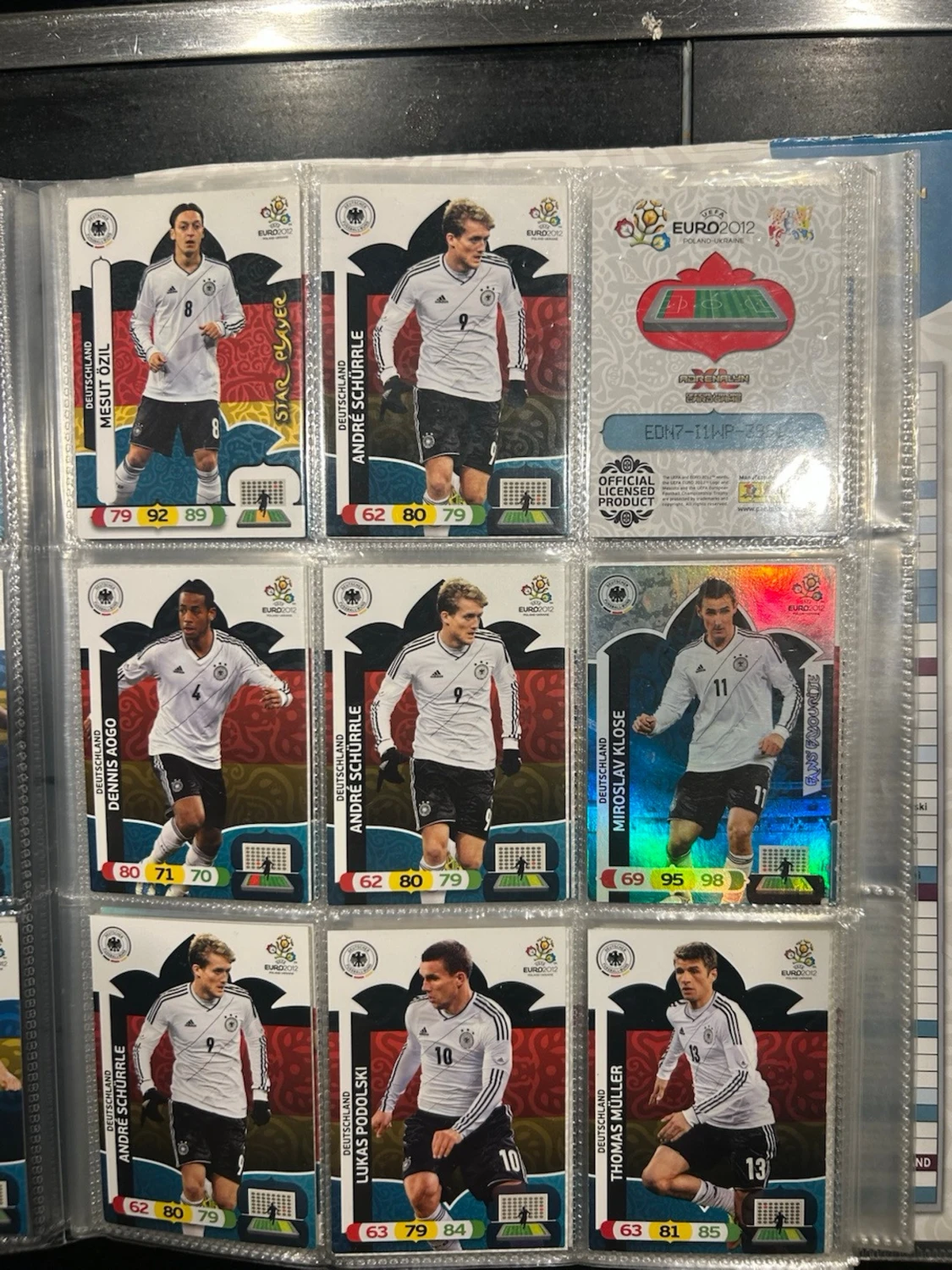 Samling Panini EM 2012 fotbollskort - 4