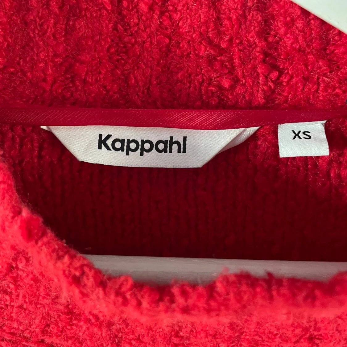 Röd stickad klänning från Kappahl - 2