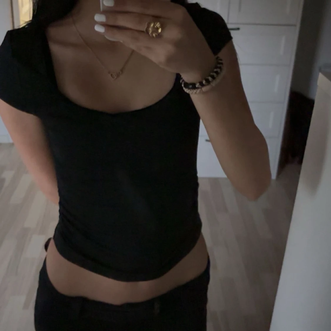 Svart croppad topp💕 - 1