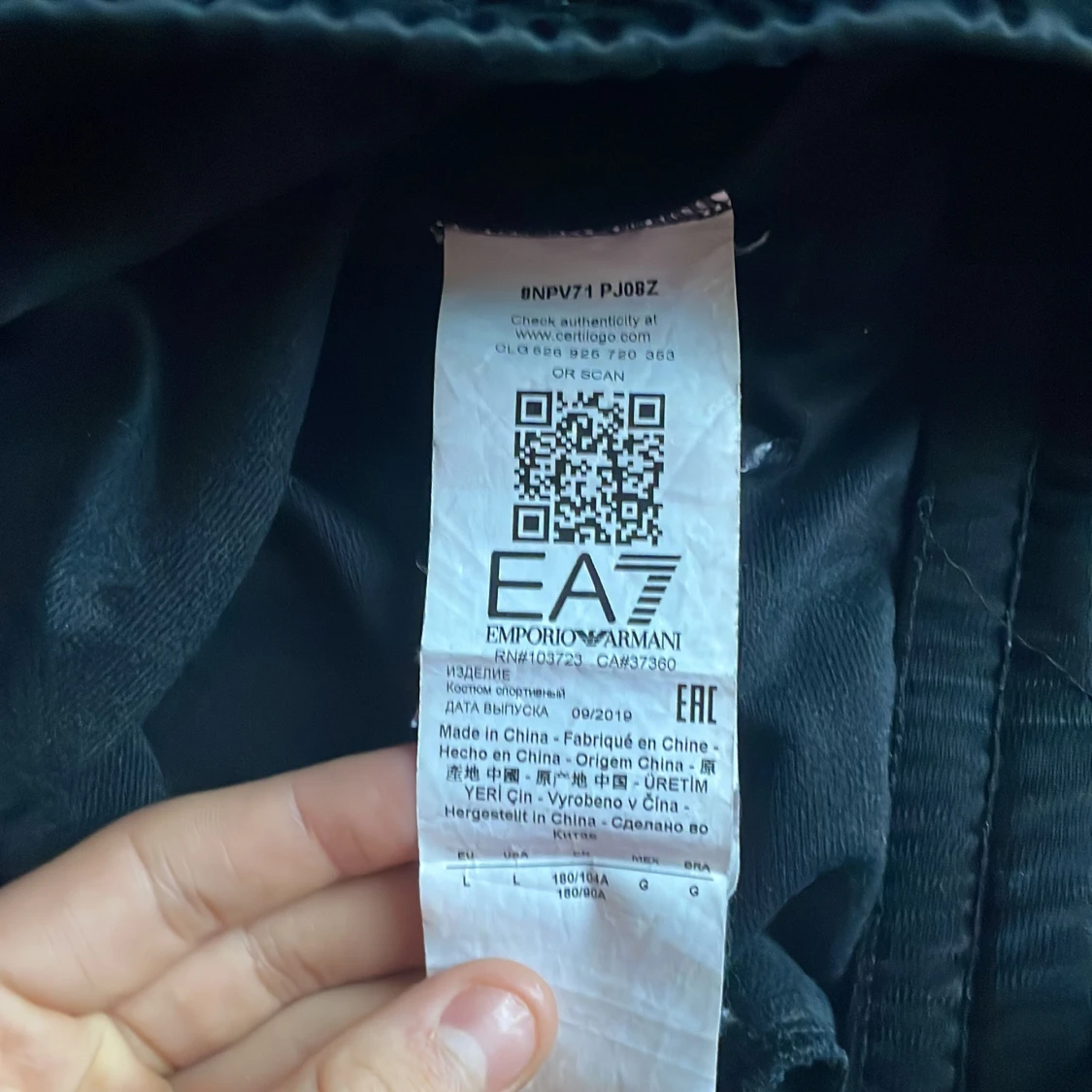 Svarta EA7 Emporio Armani mjukisbyxor - 3