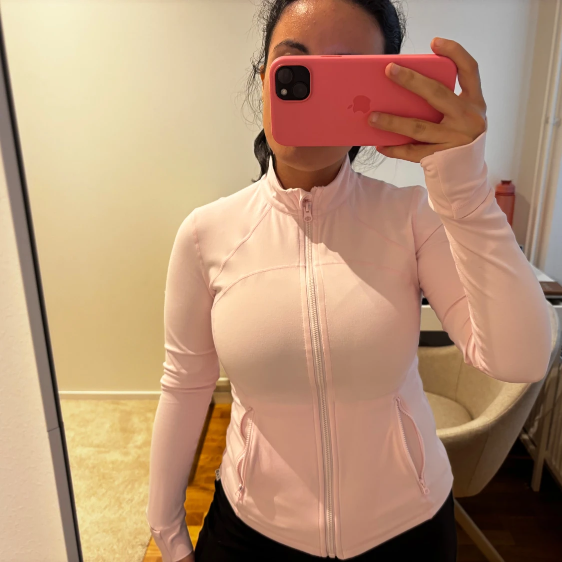 Ljusrosa träningkofta - 1