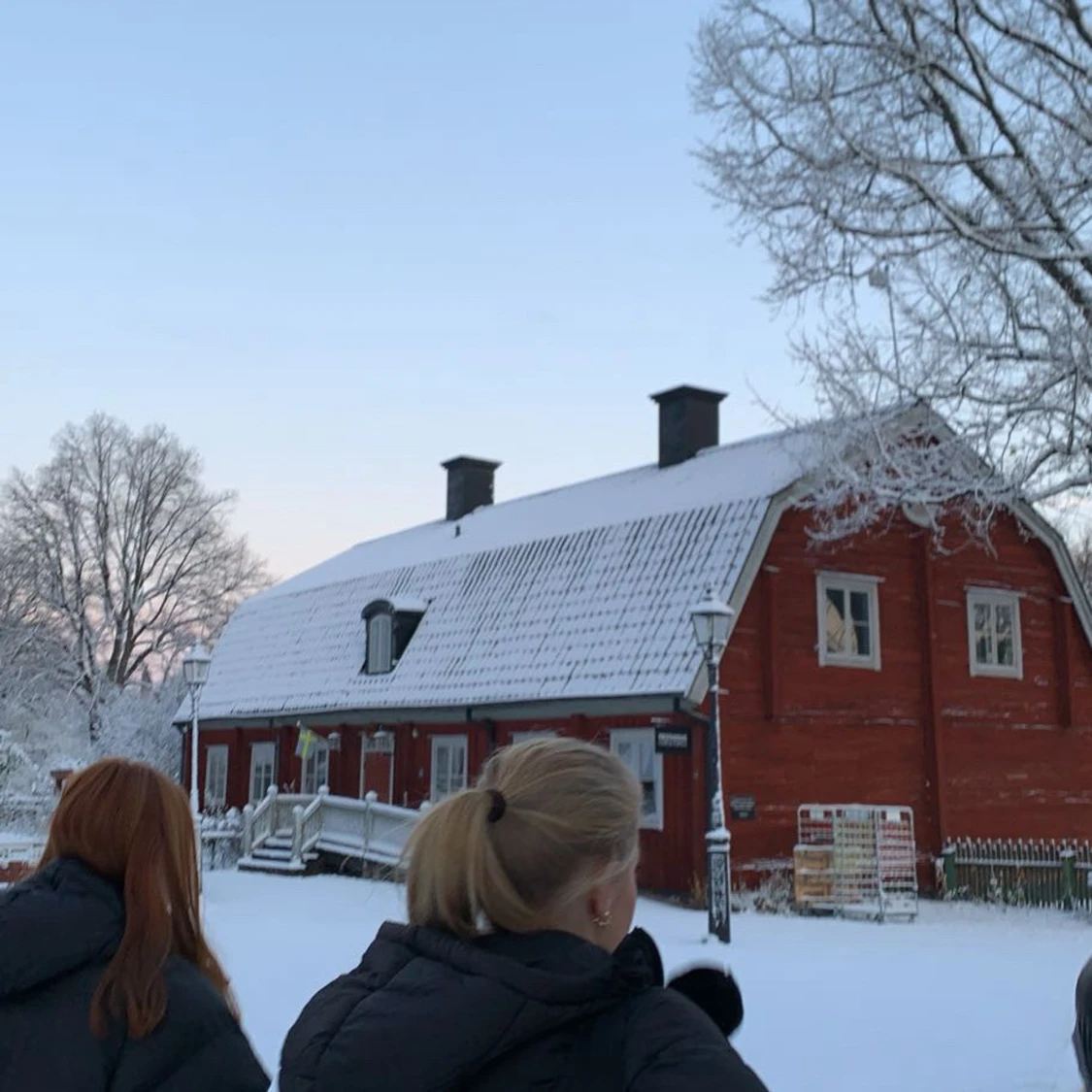 Svart pufferjacka med huva - 2