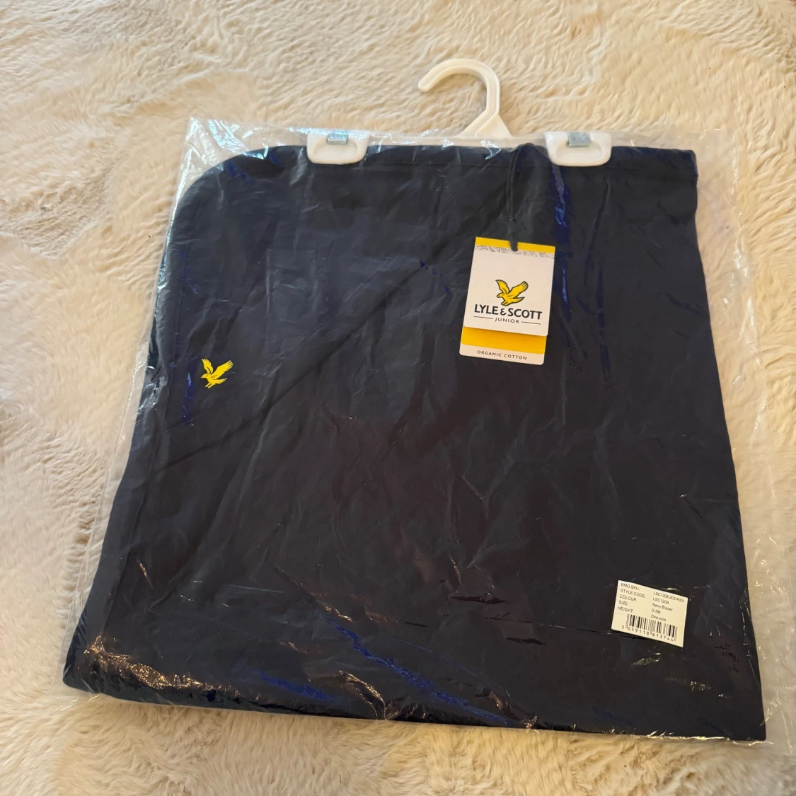 Lyle & Scott babyfilt marinblå  - 1