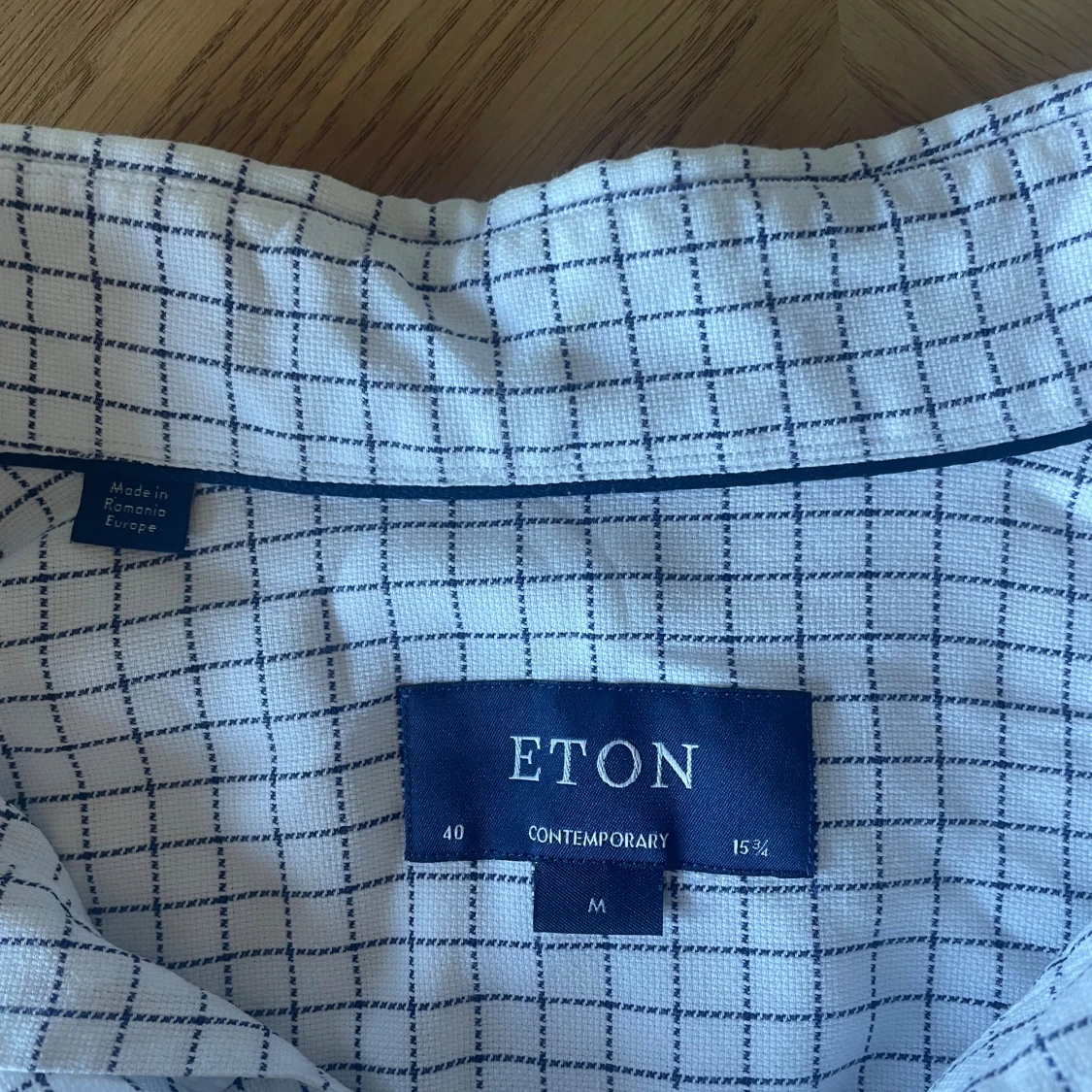 Vit rutig skjorta från Eton, M - 2