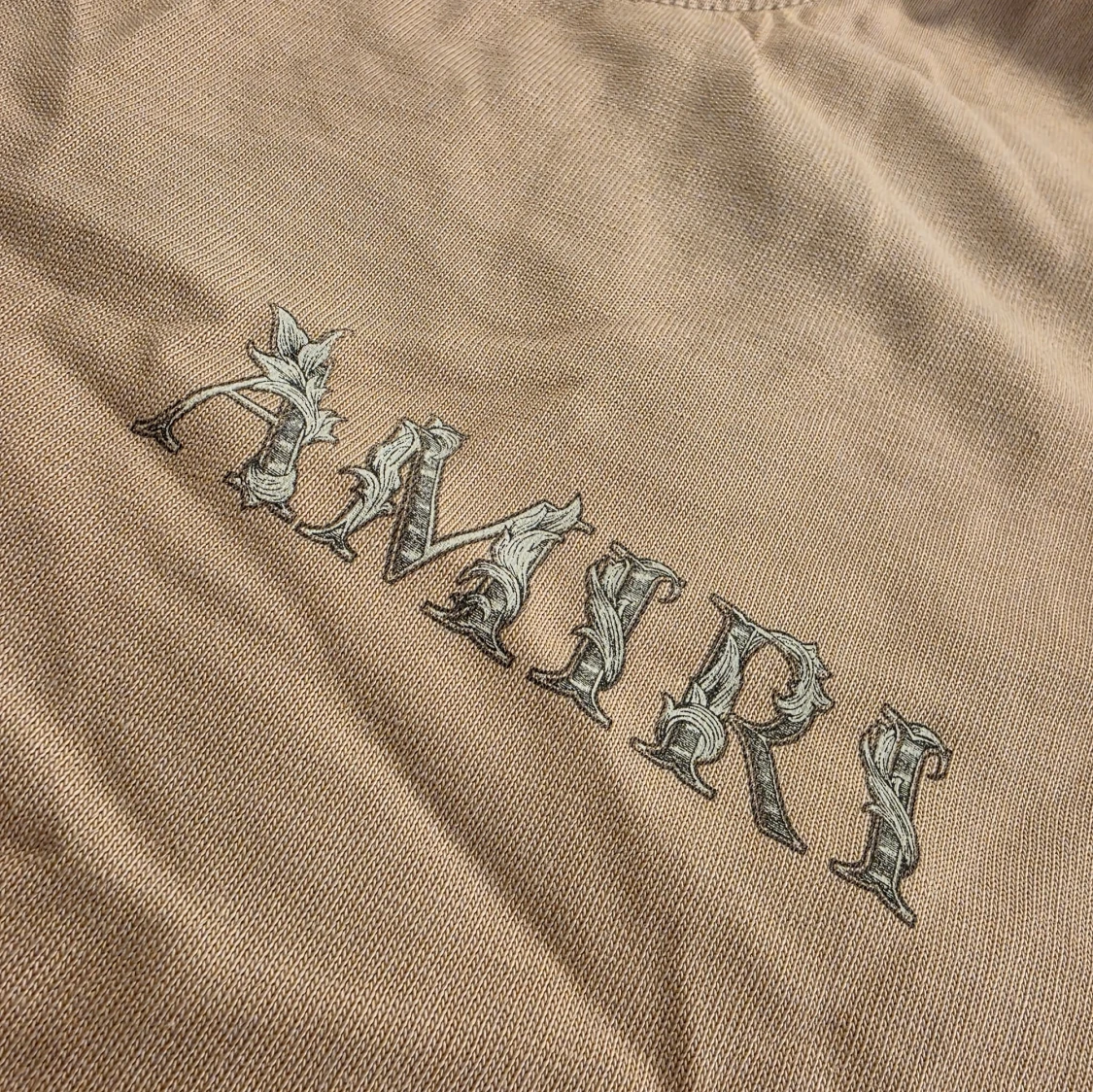 Beige AMIRI t-shirt i bomull - 4