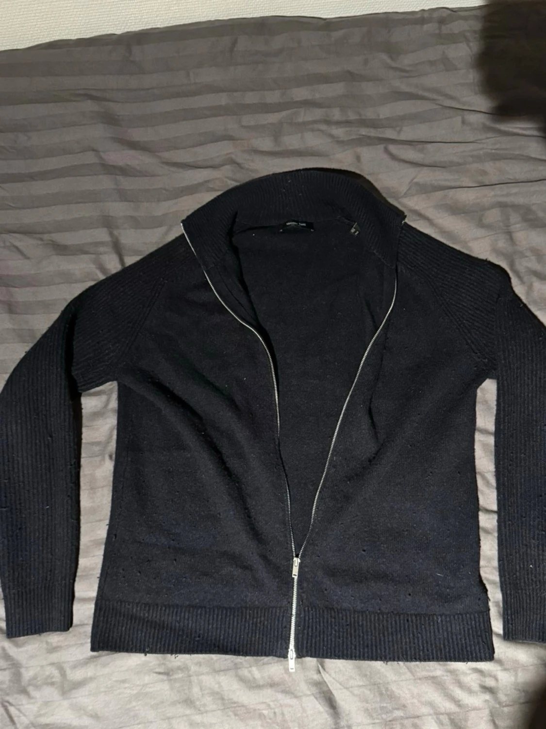 Svart kofta med dragkedja Massimo Dutti