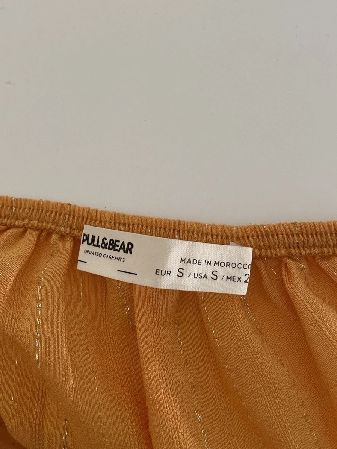 Orange glittrig linnetopp Pull&Bear - 1