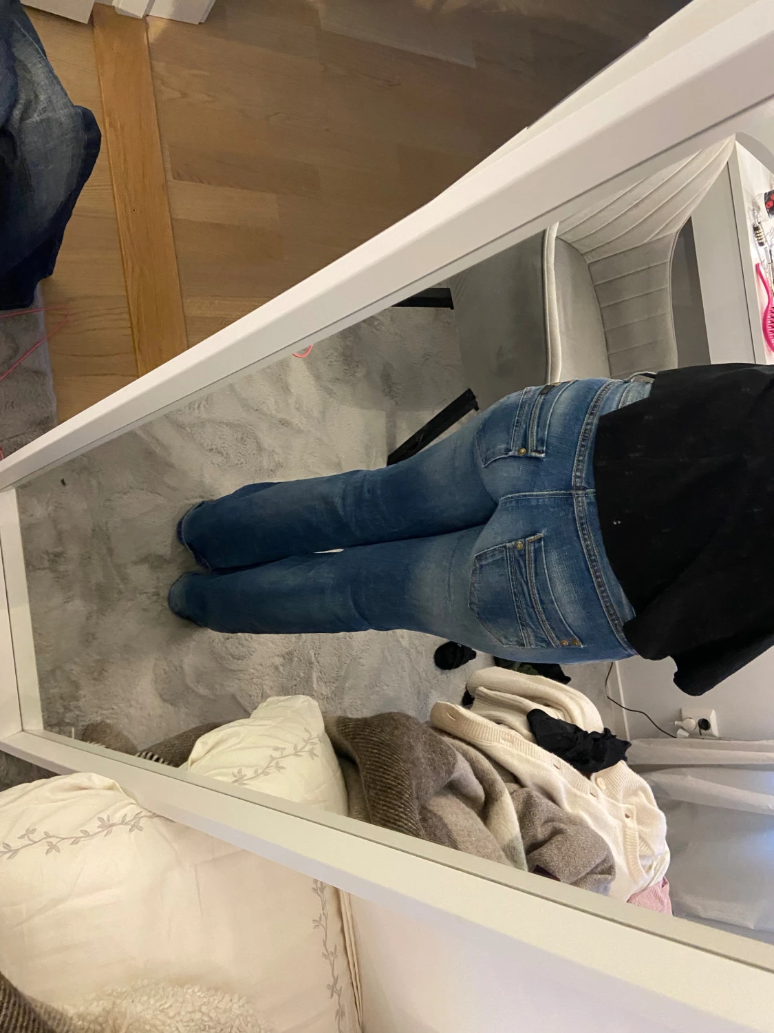 Lågmidjade bootcut jeans - 3