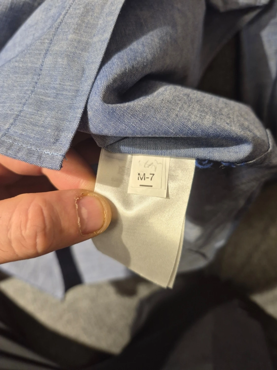 Blå slim fit skjorta från Banana Republic - 5