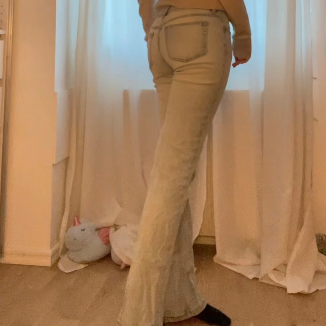 Ljusblå bootcut jeans från C Denim - 1