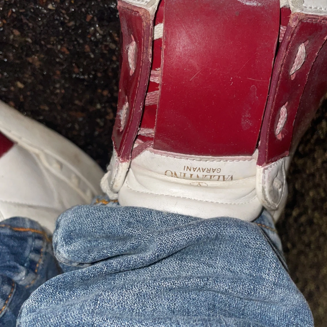 Valentino Garavani Open sneakers vit/röd - 1