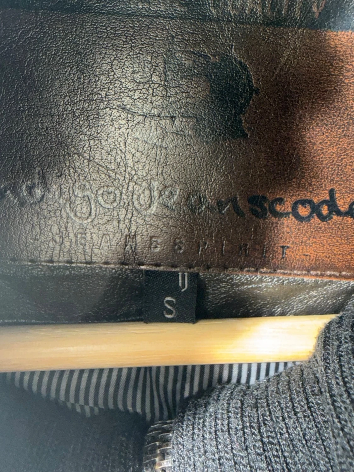 Svart skinnjacka från Indigo Jeans S - 2