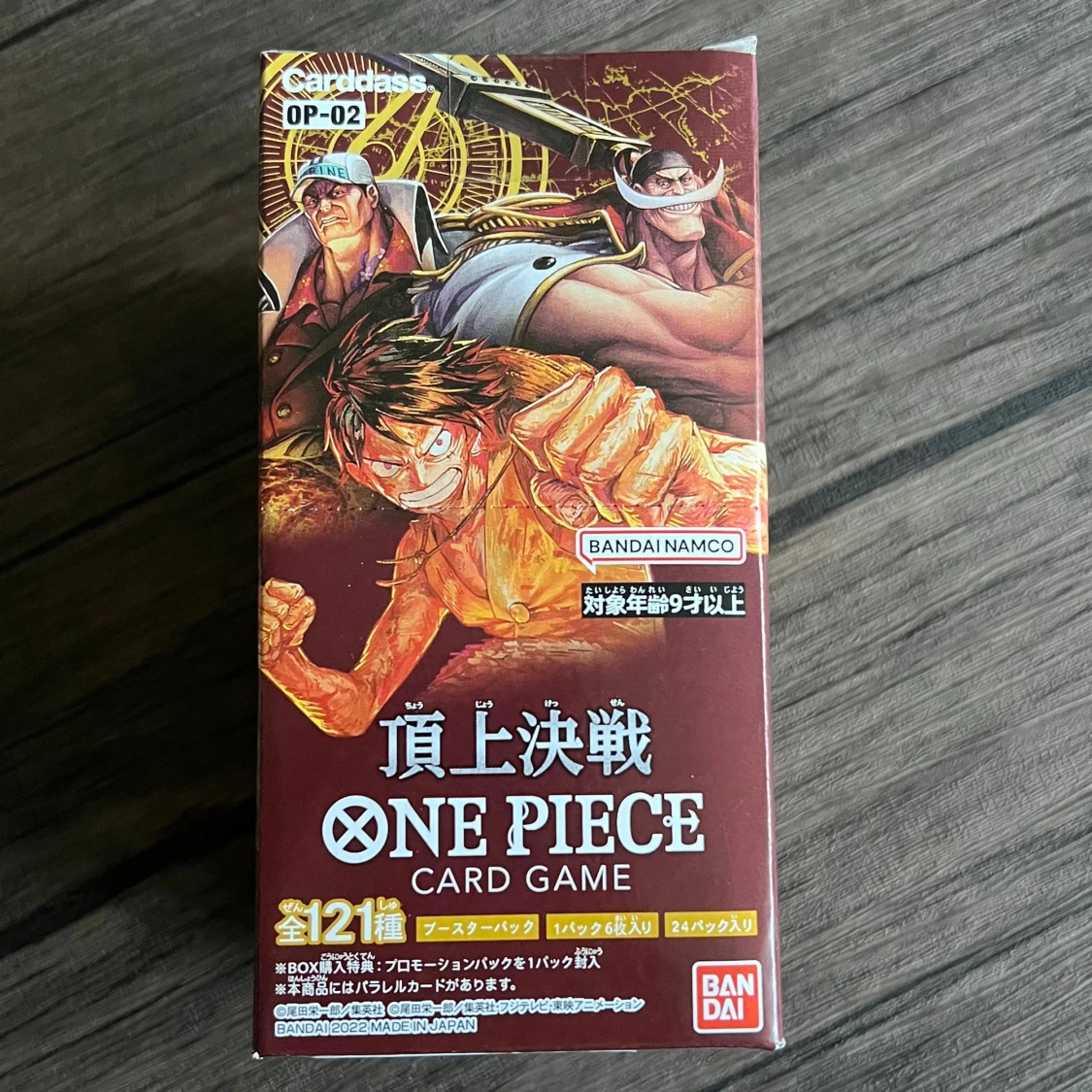 One Piece Card Game -OP-02. Paramount War Bosster Box.(Japansk)