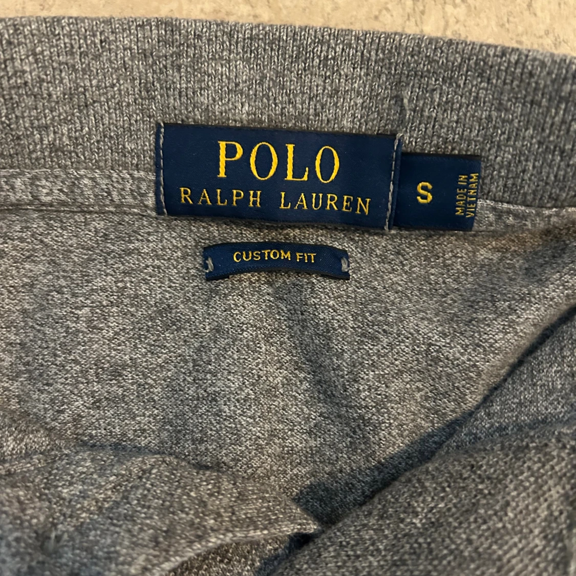 Ralph Lauren Grå långärmad pikétröja  - 4
